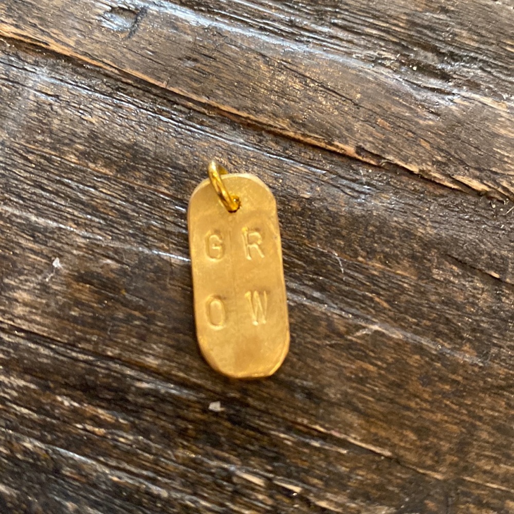 Brass “Grow” Pendant